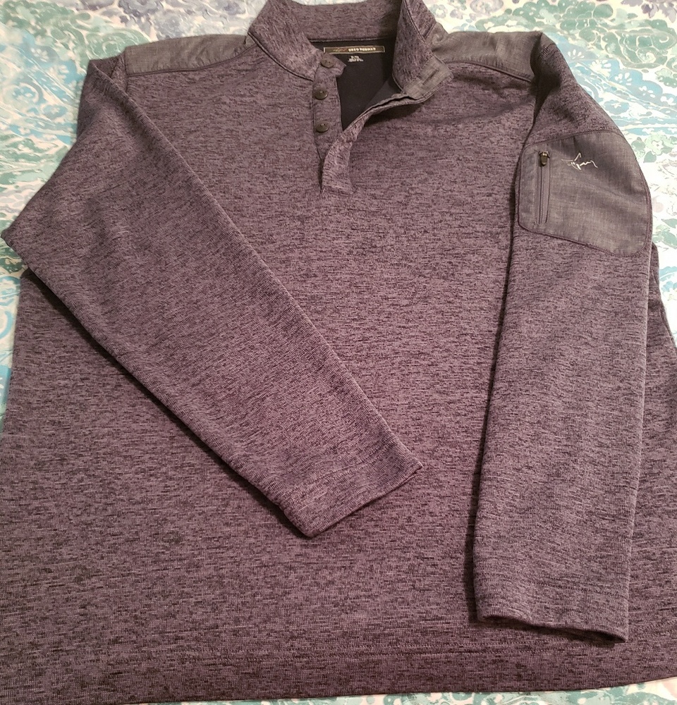 Greg Norman Long Sleeve Fleece Lined Pullover